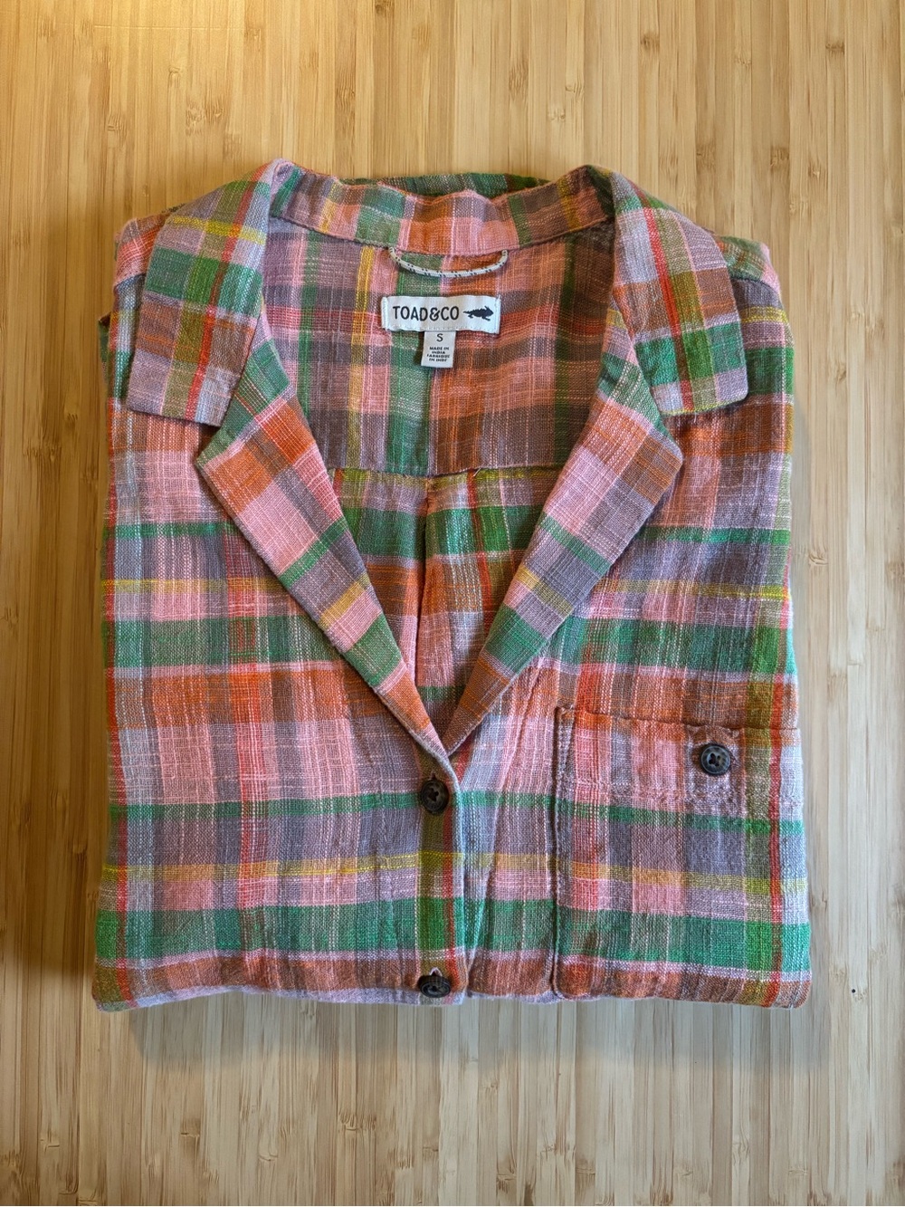 Toad & Co Camp Cove Short Sleeve Button Down Shirt